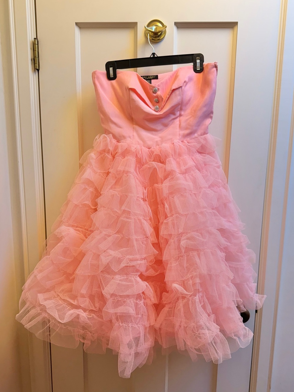 Betsey Johnson Vintage Tulle Strapless Dress